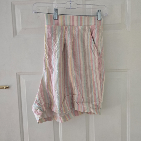 Striped Pastel Women's Shorts Torrid 3x - Picture 4 of 5